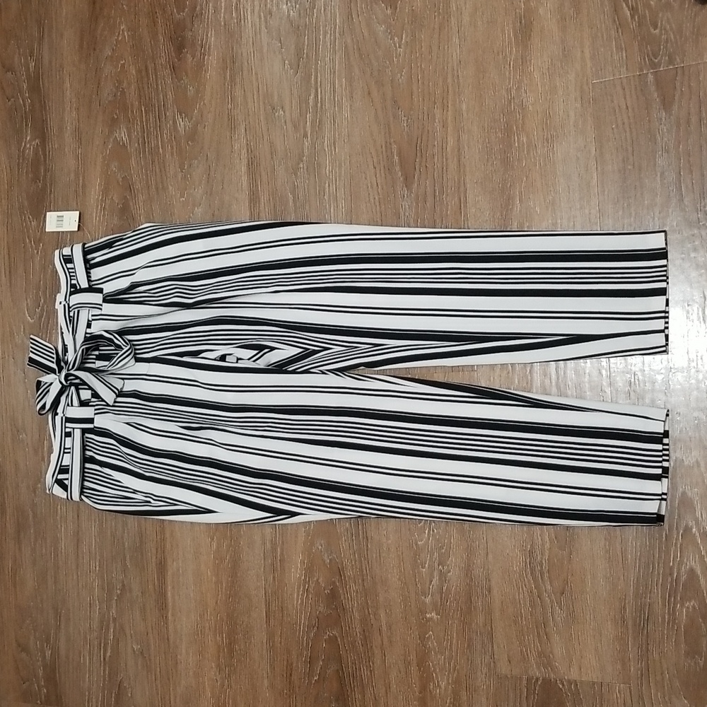 (10) NWT Soho Apparel Striped High Waist Trousers Business Victorian Steampunk